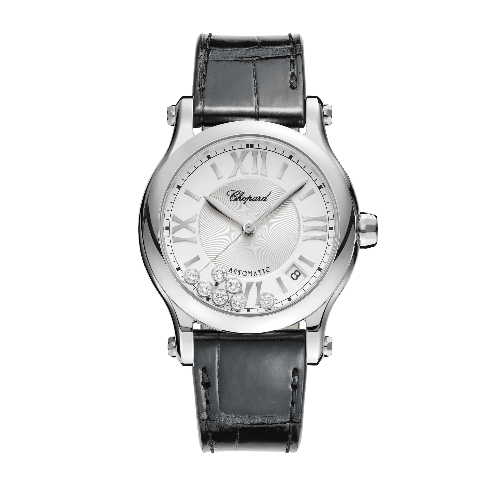 0738e38bd978e1f67c0b18a9f1e38d66.png Happy Sport Steel Silver Dial 36mm - Image 1
