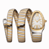 Serpenti Tubogas Double Tour Yellow Gold & Steel Silver Dial 35mm