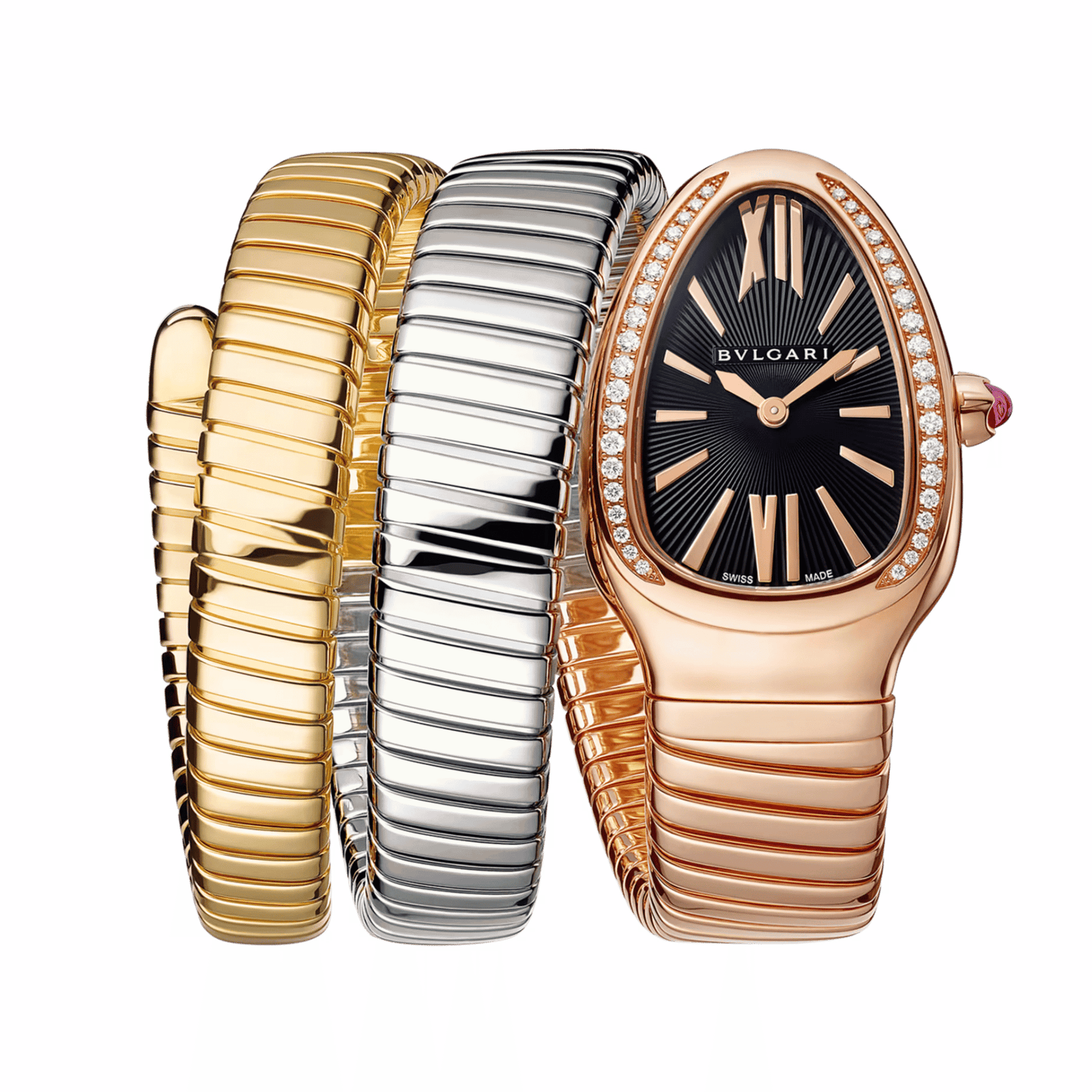 152d318f87af259f670860abd1f82015.png Serpenti Tubogas Three-Tone Double Spiral Black Dial 35mm - Image 1