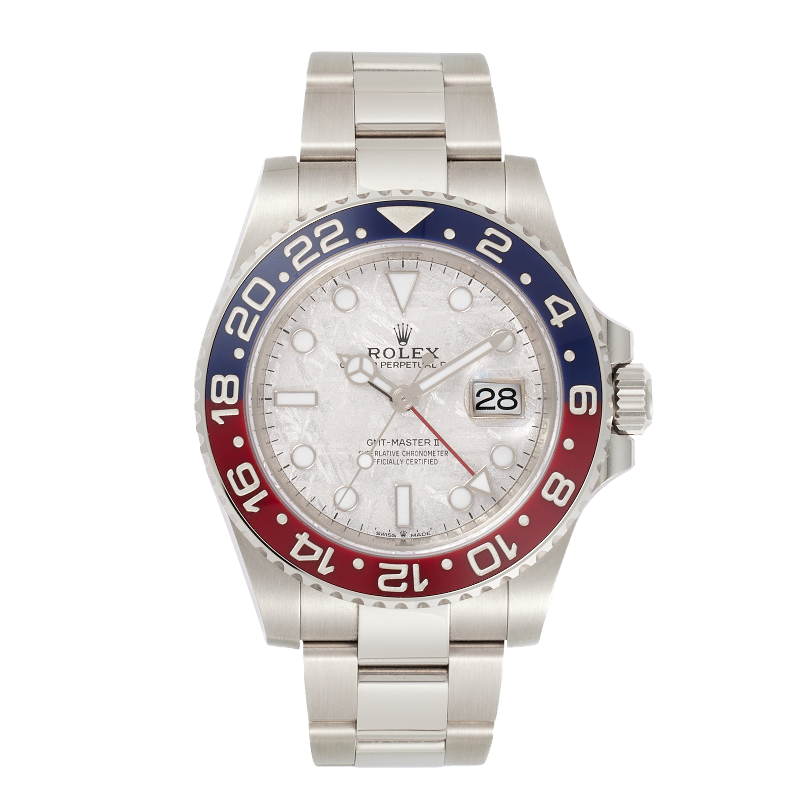 180519fc6ca445a57b593eb2ed514477.png GMT-Master II Pepsi White Gold Oyster Meteorite - Image 1