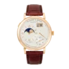 Grand Lange 1 Grand Moon Phase Rose Gold Silver Dial 41mm