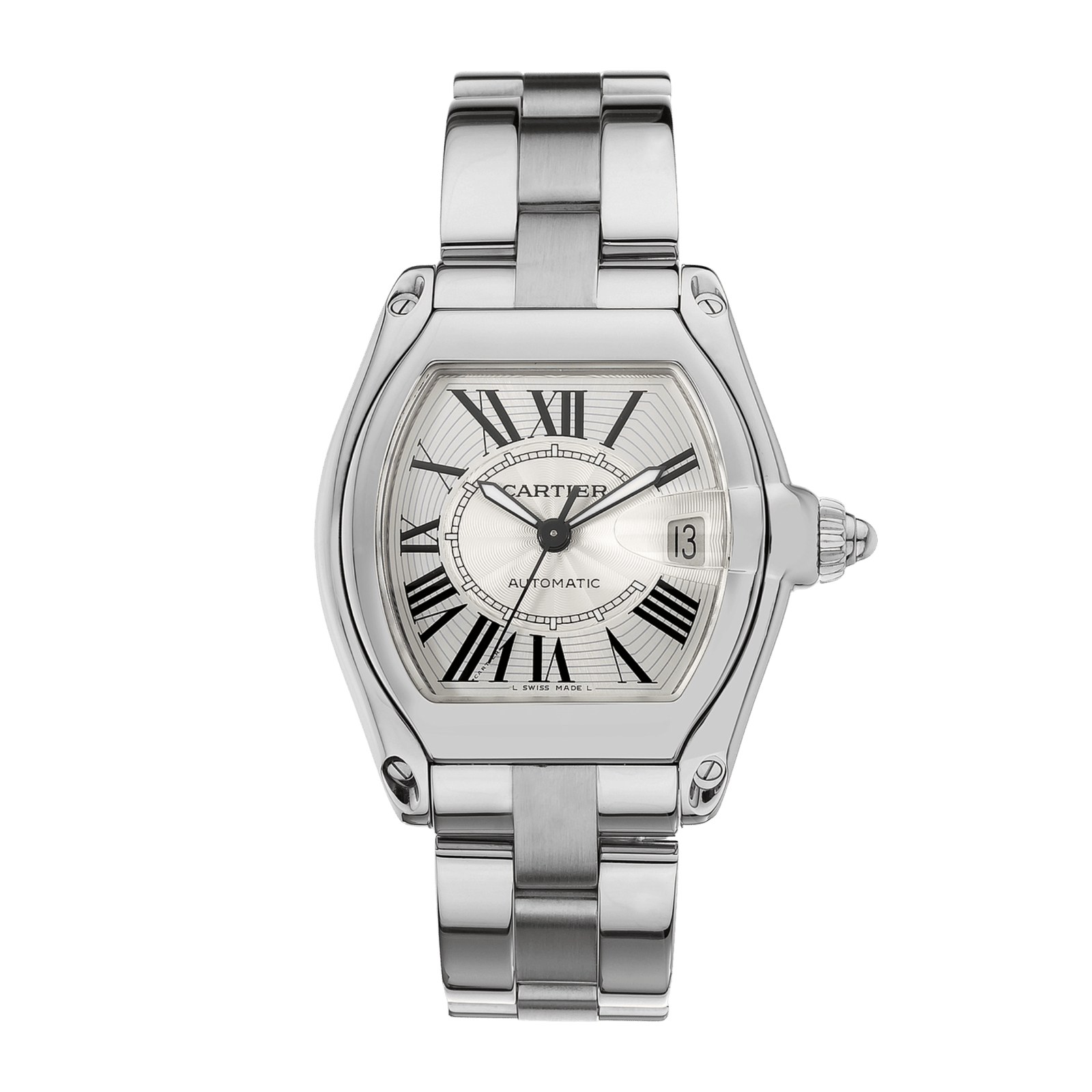 21a3f48dcff9092a46f691bca960f2a8.png Roadster Steel Silver Dial 38mm - Image 1