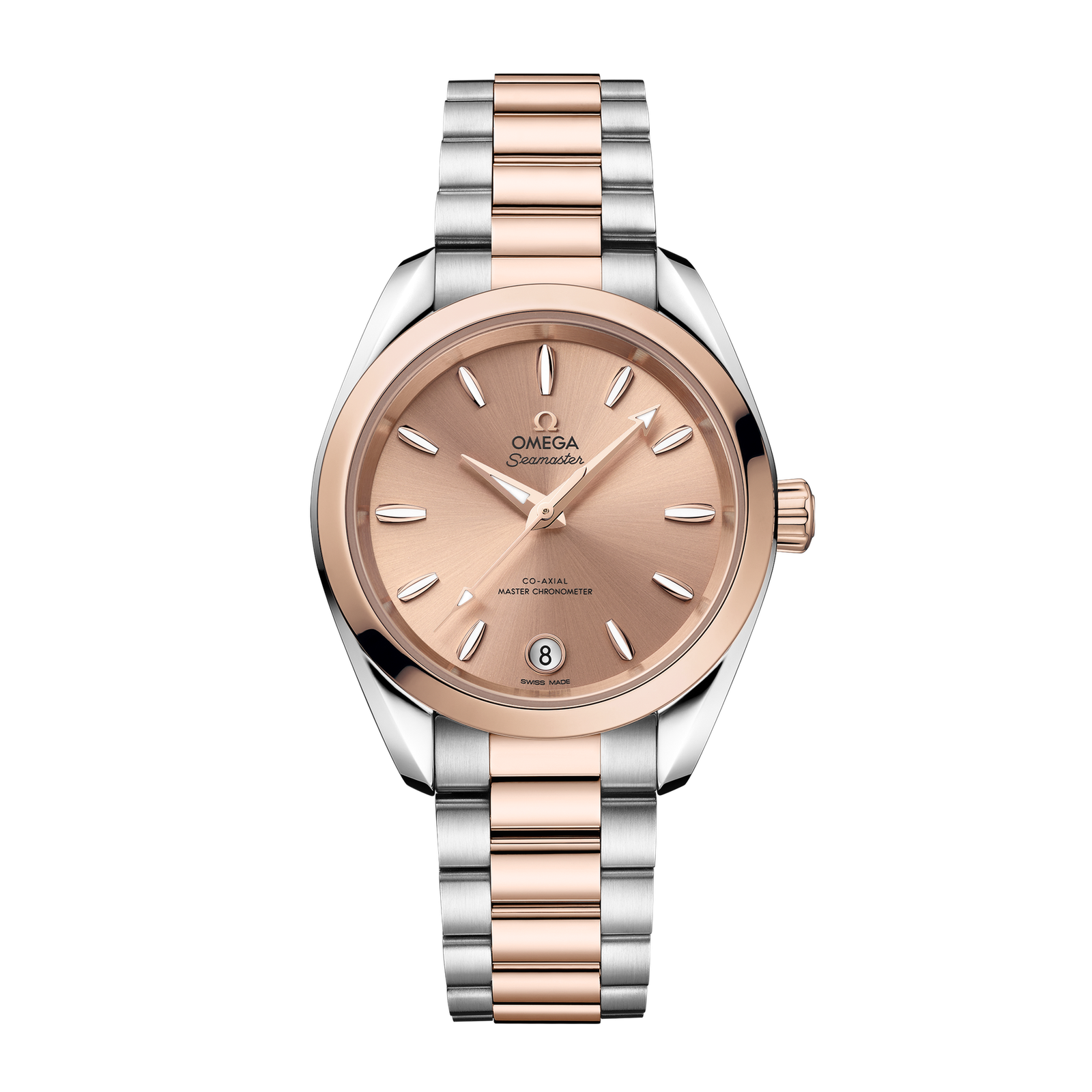 5854fd4307c34d6998704ec7c158feef.png Aqua Terra Rose Gold & Steel Pink Dial 34mm - Image 1