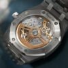 Royal Oak "Jumbo" Extra-Thin Platinum & Titanium Red Dial 39mm - Image 5