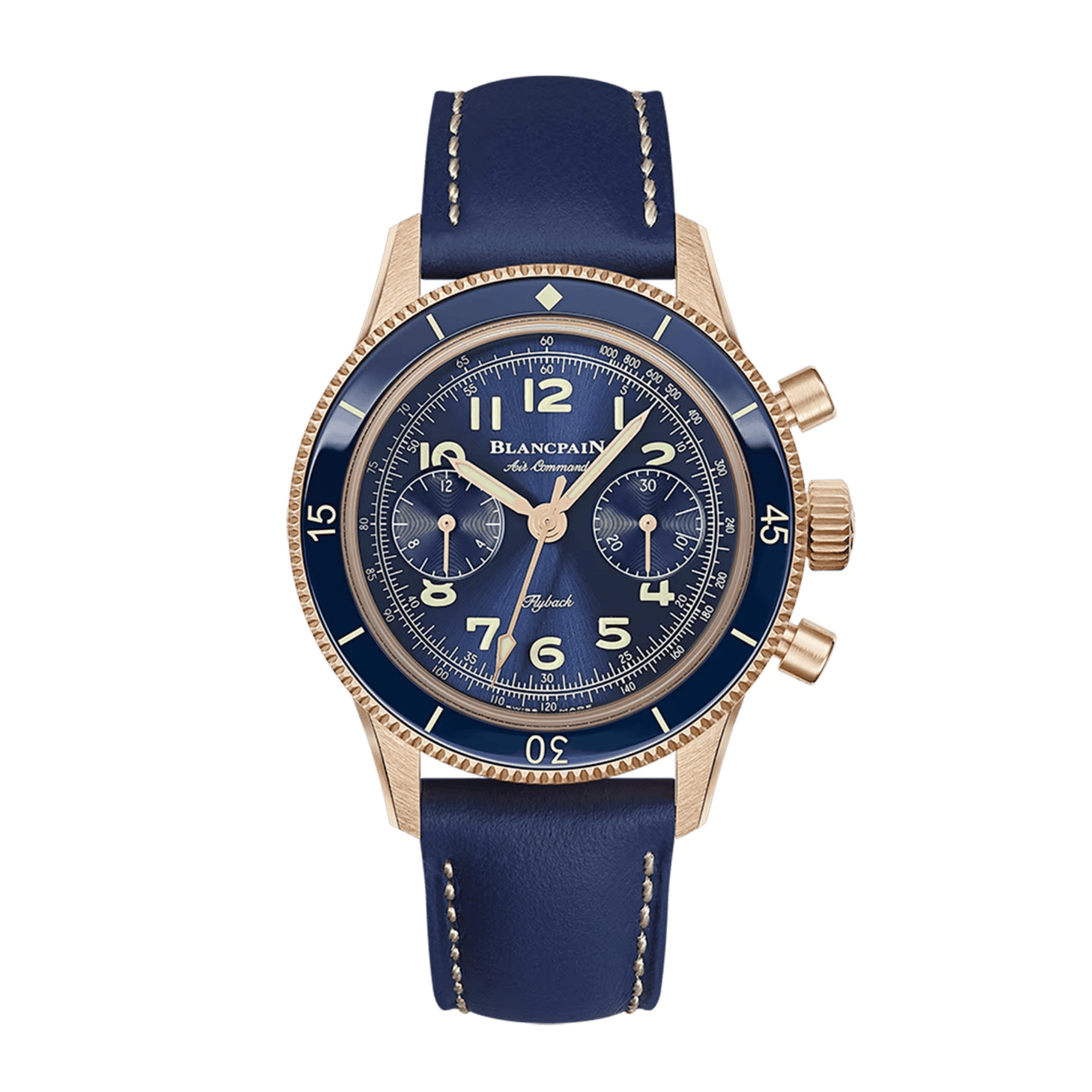 608bf4cc90e7a0e6fa94eada64eada29.png Air Command Rose Gold Blue Dial 36mm - Image 1