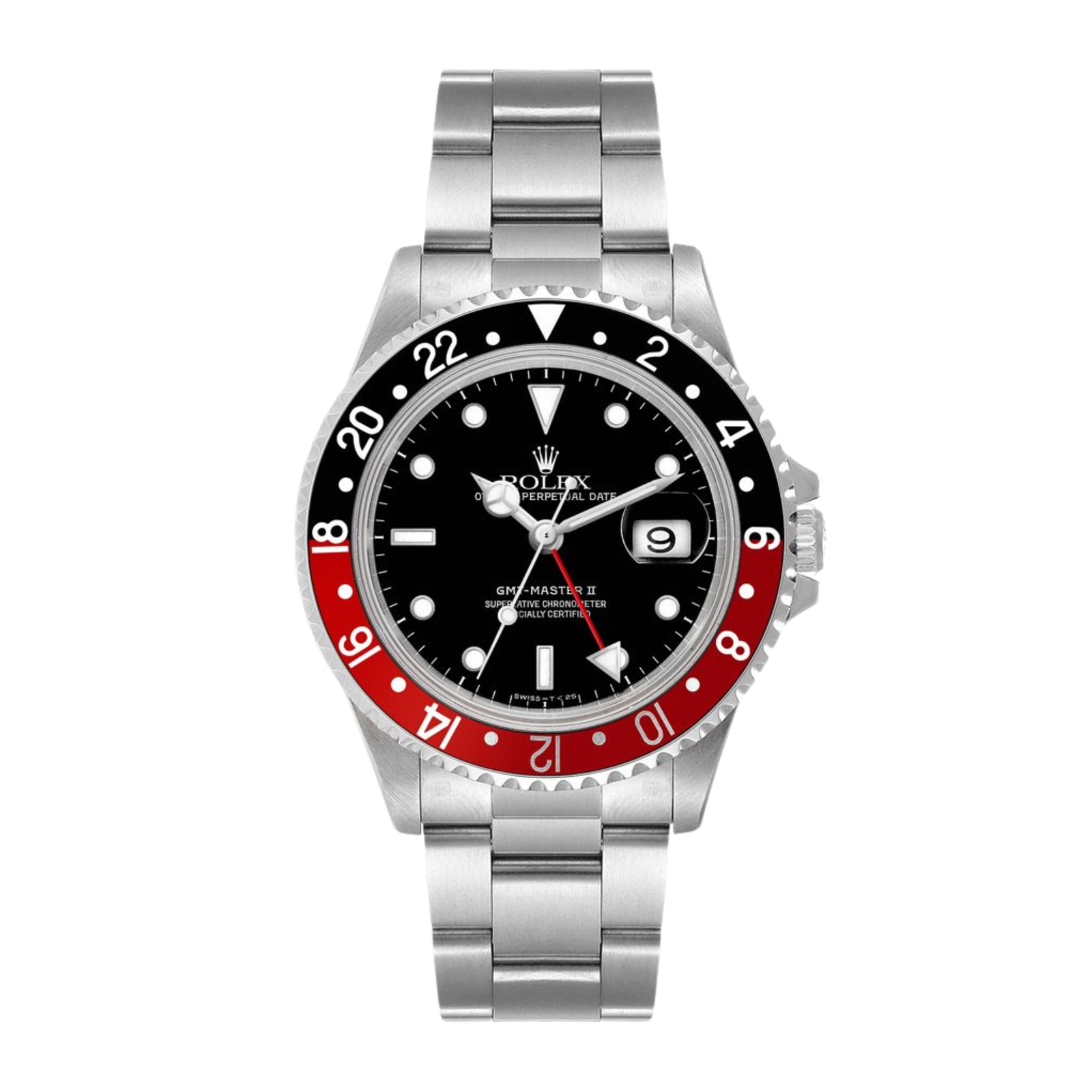 6691c961431c0ecc8c4db30b398453af.png Vintage GMT-Master II Steel Black Dial "Coke" 40mm - Image 1