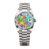 Day-Date White Gold Multi-Color Puzzle Dial 36mm