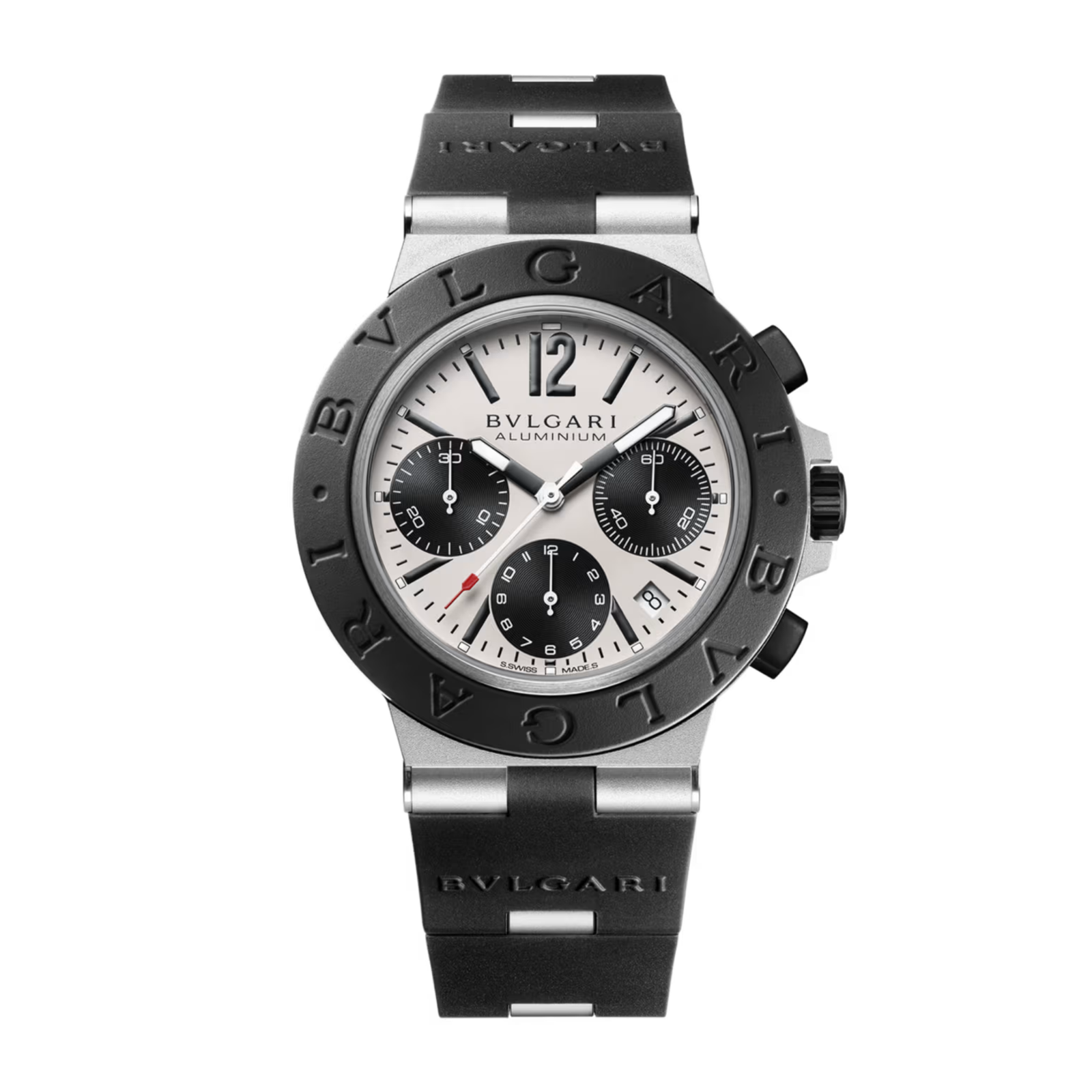 66da51c8b286db5c61d65944dbcbc754.png Aluminium Chronograph Titanium & Aluminium White Dial 41mm - Image 1