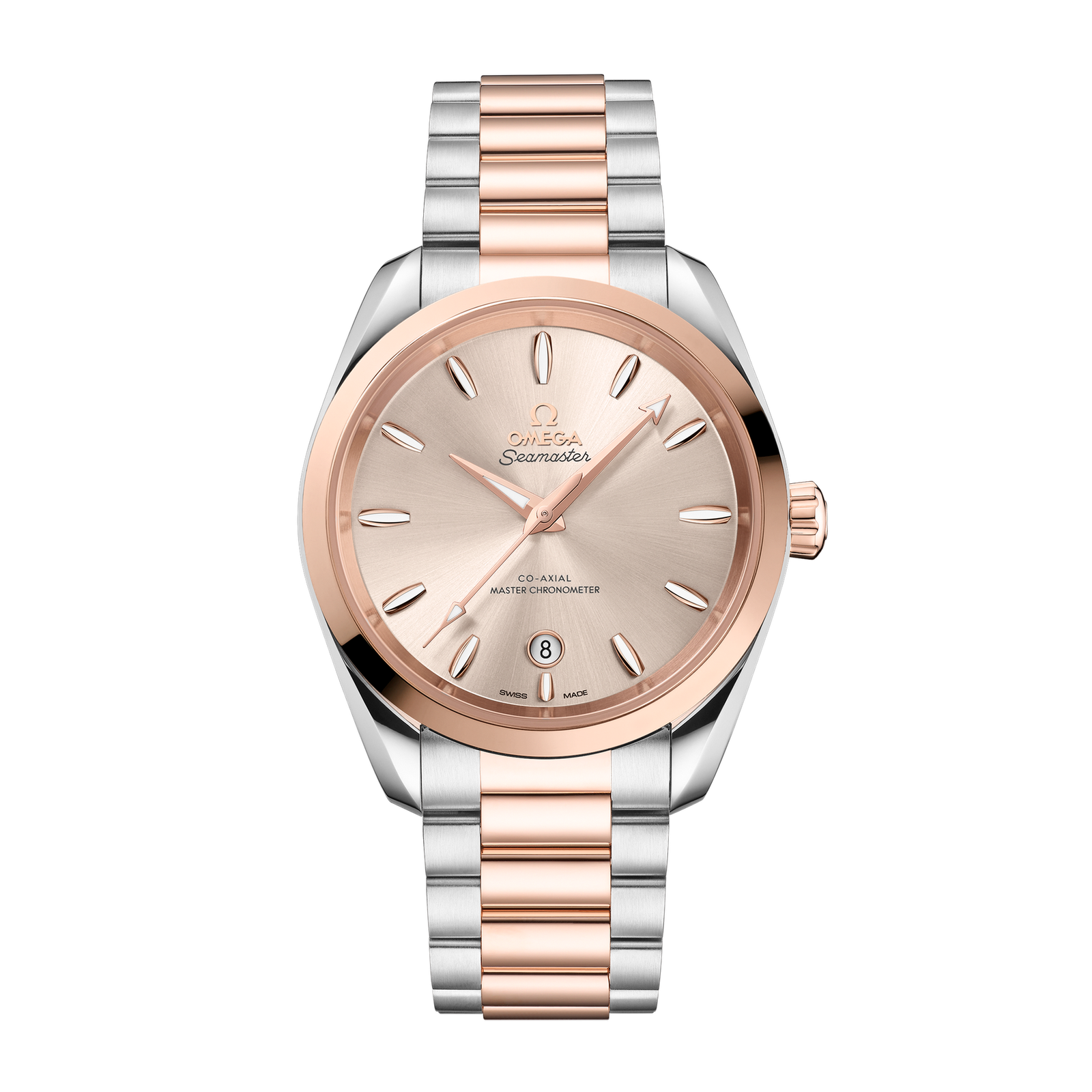 6f5d838c781c1cfb83befb9ee895ce7d.png Aqua Terra Rose Gold & Steel Pink Dial 38mm - Image 1