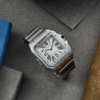 Santos 100 Steel White Dial 39mm - Image 2