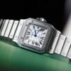 Santos Galbee Steel Silver Dial 29mm - Image 2