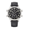Calatrava Pilot Travel Time Alarm Platinum Black Dial 42mm【only watch】