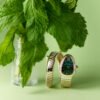 Serpenti Tubogas Rose Gold & Steel Diamond Green Dial 35mm - Image 2