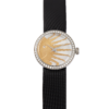 La D de Dior Rose Céleste Steel Diamond Mother of Pearl Dial 25mm