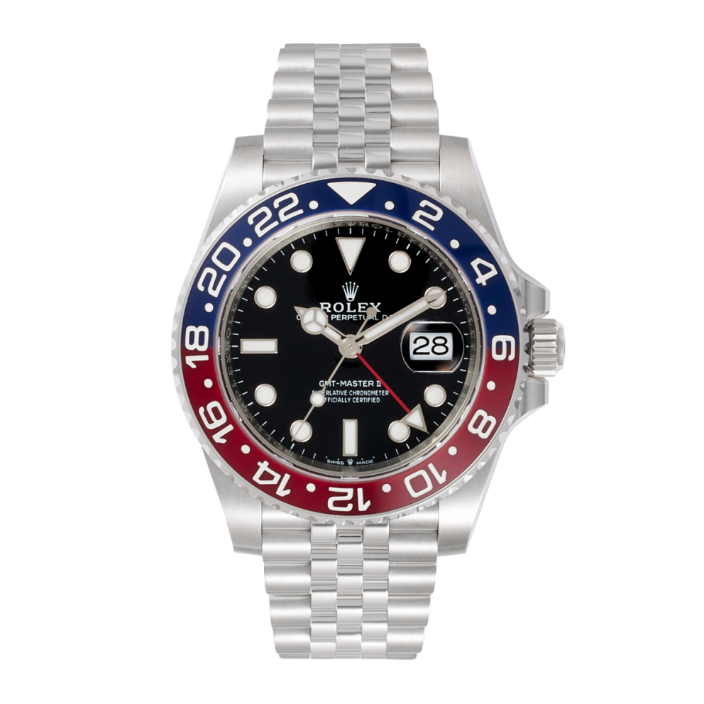 92ef3f089546342d994b5a833b7d621b.webp GMT-Master II Steel Jubilee Black Dial "Pepsi" 40mm - Image 1