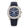 Aquanaut Chronograph White Gold Blue Dial 42mm