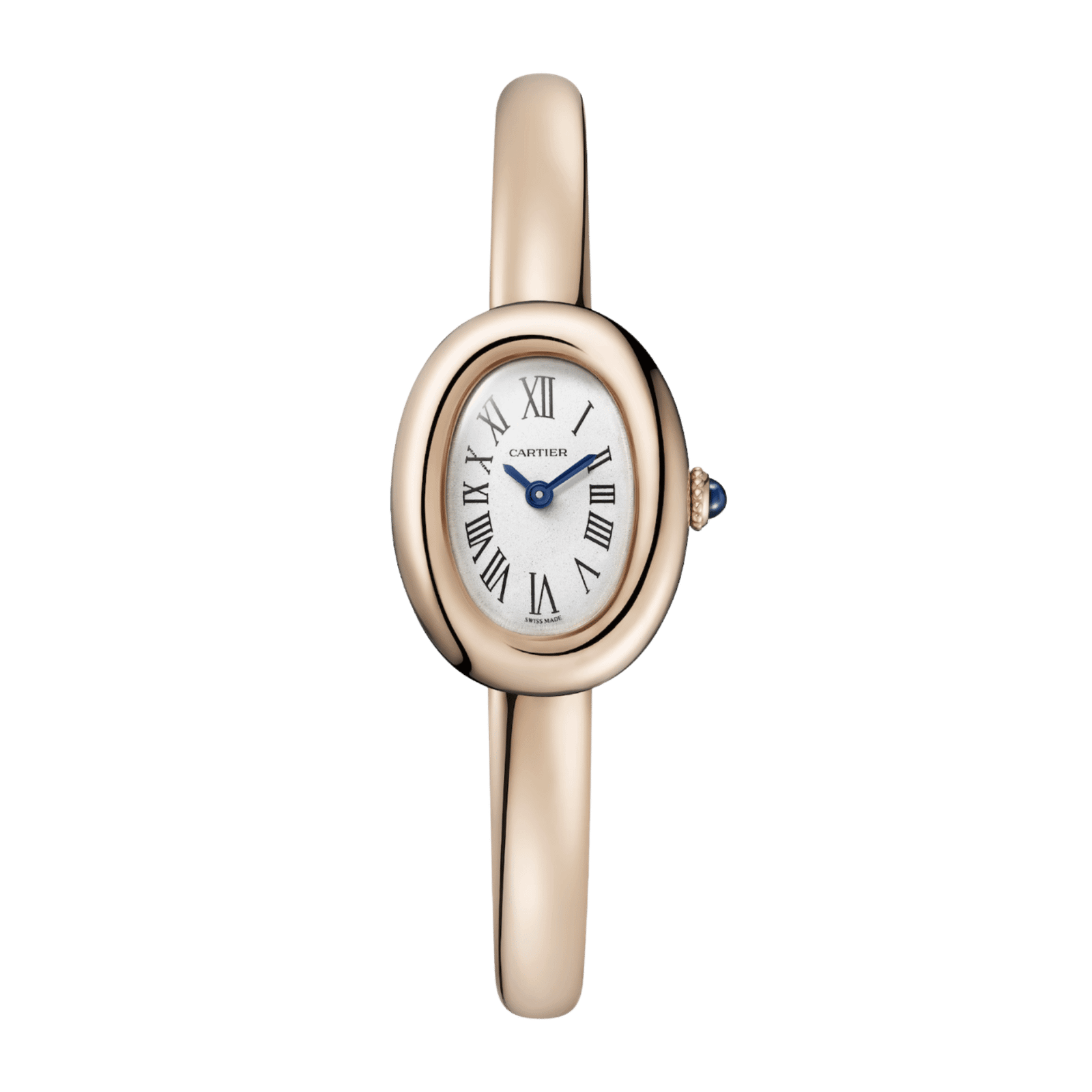 a97943e2d620030eede13a601917f959.png Baignoire de Cartier Size 15 Rose Gold Silver Dial 24mm - Image 1