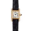 Tank Mini Yellow Gold Quartz White Dial 16mm