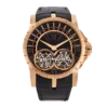 Excalibur Double Flying Tourbillion Rose Gold Black Dial 46mm