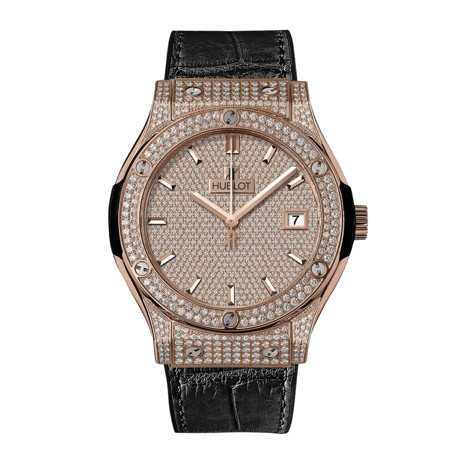 ade51e69244bdf18f8f23866aadec552.png Classic Fusion Rose Gold Diamond Pave Dial 45mm - Image 1