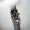Vintage Tank Vermeil Gold Plated Black Dial 21mm - Image 3