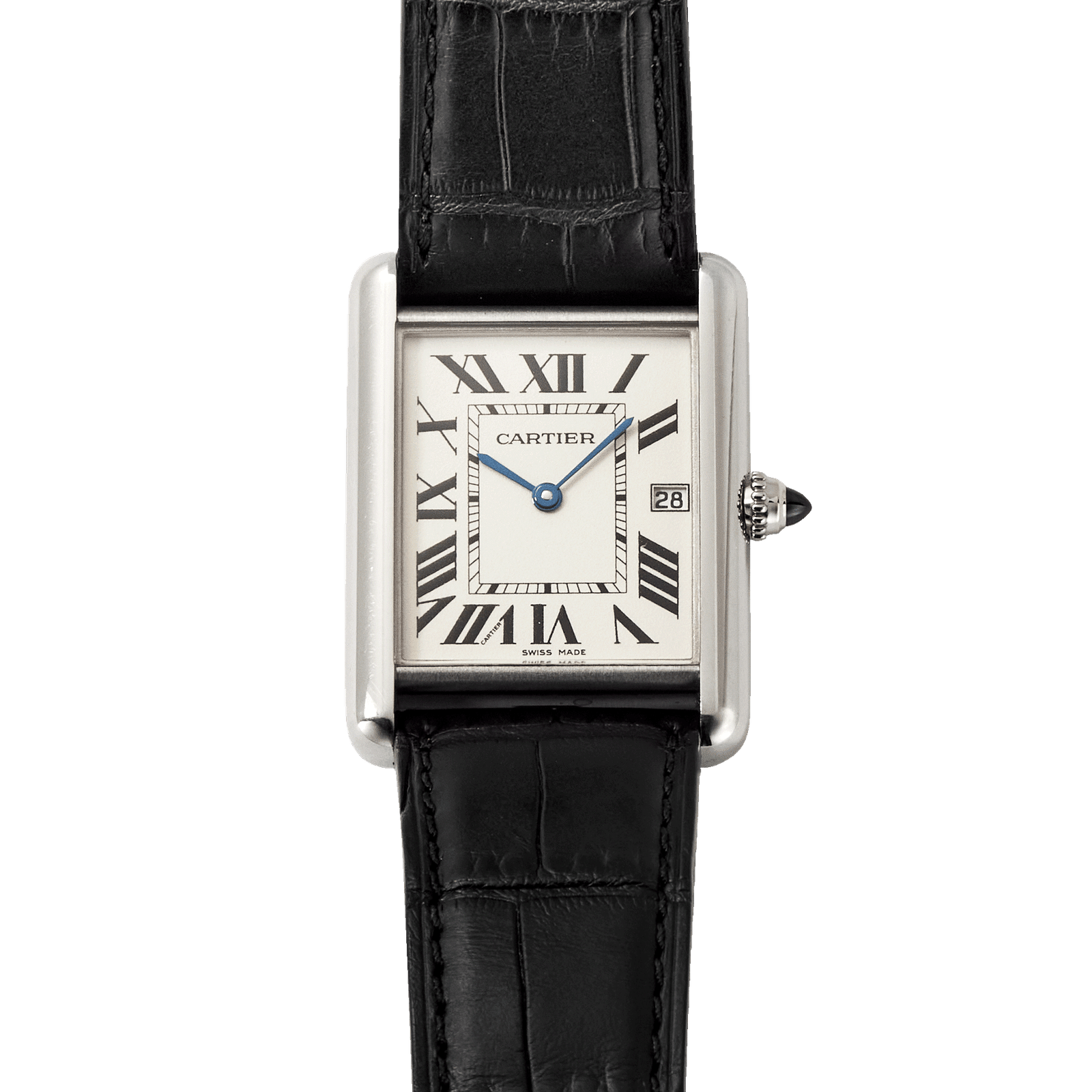 bb9504980f14a9720f9d249d0cb60071.png Vintage Tank Large White Gold White Dial 33mm - Image 1