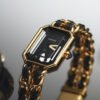 Premiere Medium Yellow Gold Plated & Steel Black Dial 20mm - Image 3