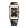 Reverso Tribute Chronograph Rose Gold Black Dial 30mm