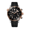 Seamaster Diver 300m Chronograph Rose Gold & Steel Black Dial 44mm