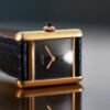 Vintage Tank Vermeil Gold Plated Black Dial 21mm - Image 3