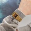 Vintage Tigers Eye Yellow Gold Brown Dial 22mm - Image 2