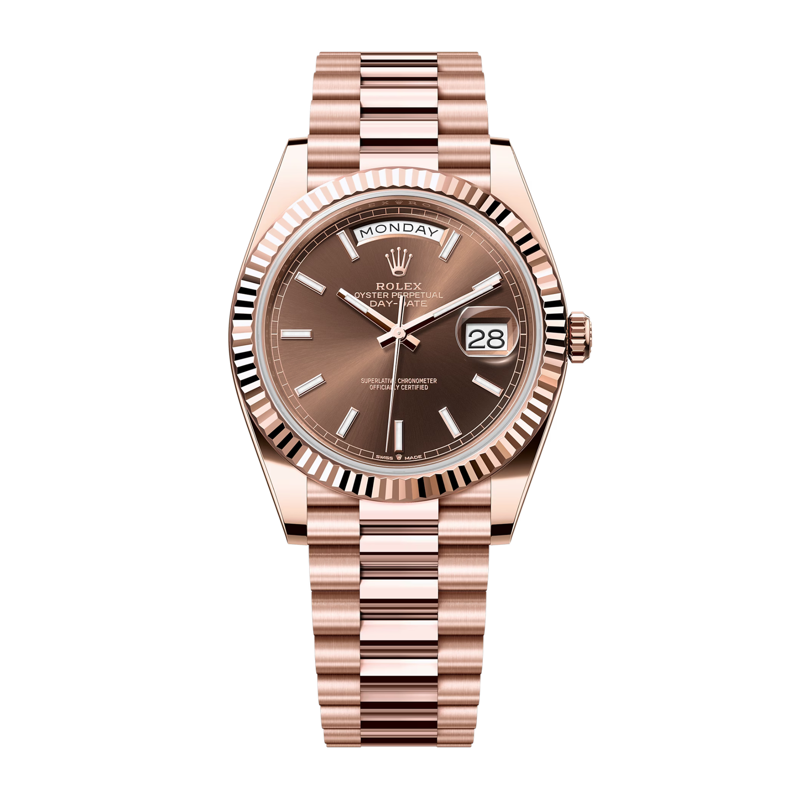d14757b0529c4dcad705f55789ac4b25.png Day-Date 40 Rose Gold Brown Dial 40mm - Image 1