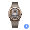 Tourbillon Rose Gold Silver Dial 35mm