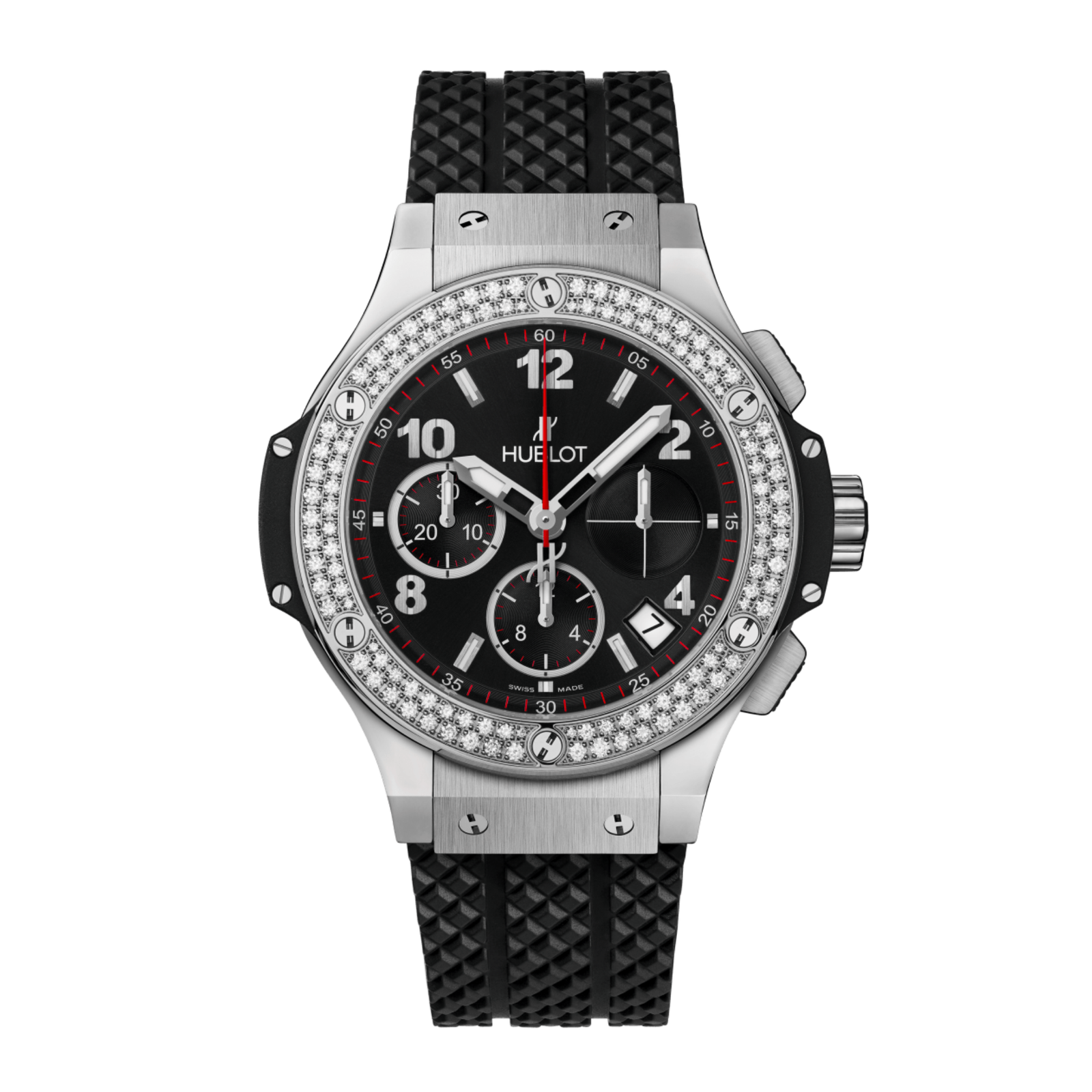 de6ed299a02adde568d66acd856cd300.png Big Bang Chronograph Steel Diamond Black Dial 41mm - Image 1