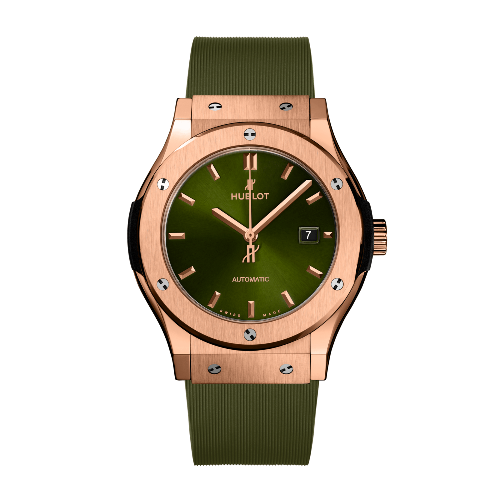 e02ac4467eefa5ad8f5f9294bec2716c.png Classic Fusion Rose Gold Green Dial 42mm - Image 1