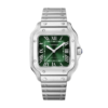 Santos de Cartier Steel Green Dial 35mm