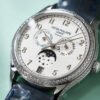 Annual Calendar "Tiffany & Co." White Gold Diamond Silver Dial 38mm - Image 4