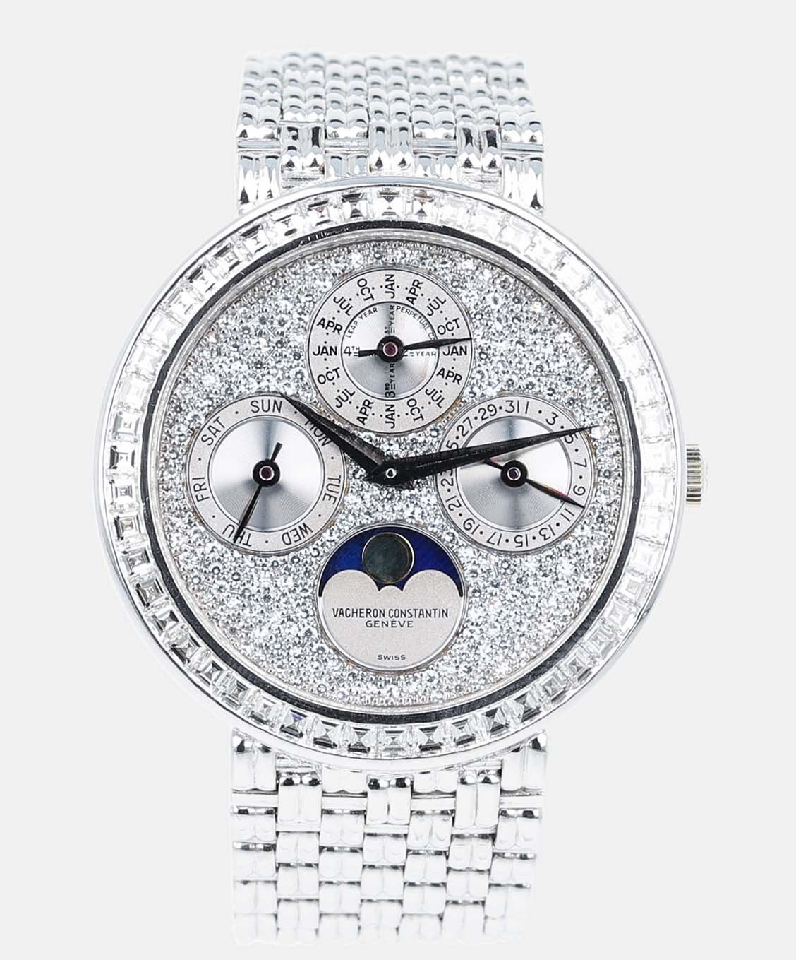 Patrimony Perpetual Calendar Platinum & Gem-Set 35mm - Image 1