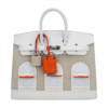 Hermès Birkin 20 Faubourg Snow – Beton Alligator / White Togo / PHW