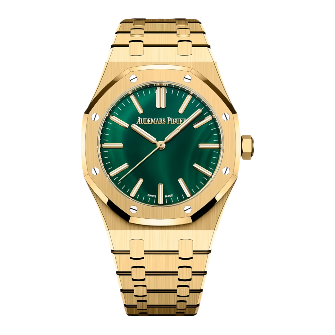 AP15513BA正_副本 Audemars Piguet Royal Oak 15513BA Malachite Dial 41mm Automatic Stainless Steel Watch - Image 1
